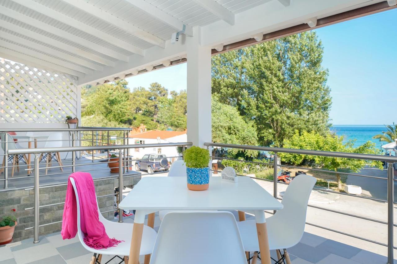 Golden Beachside Terrace Chrysi Ammoudia Exteriér fotografie